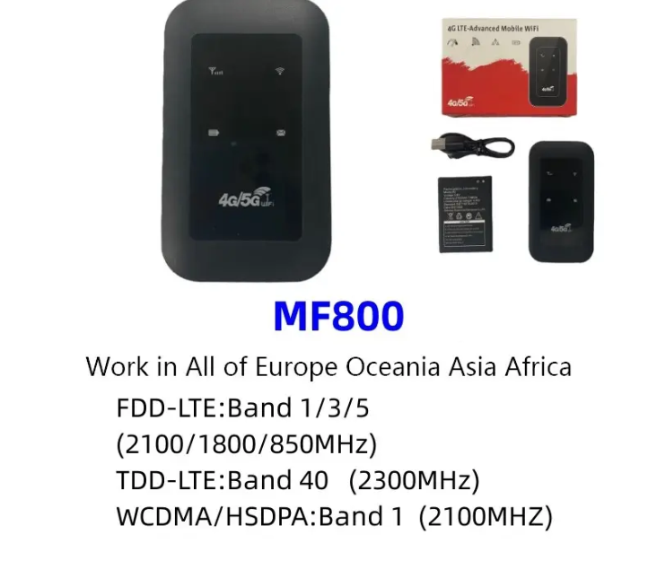 wifi Portable sans Fils 4G/5G avec battery 2100 mAh